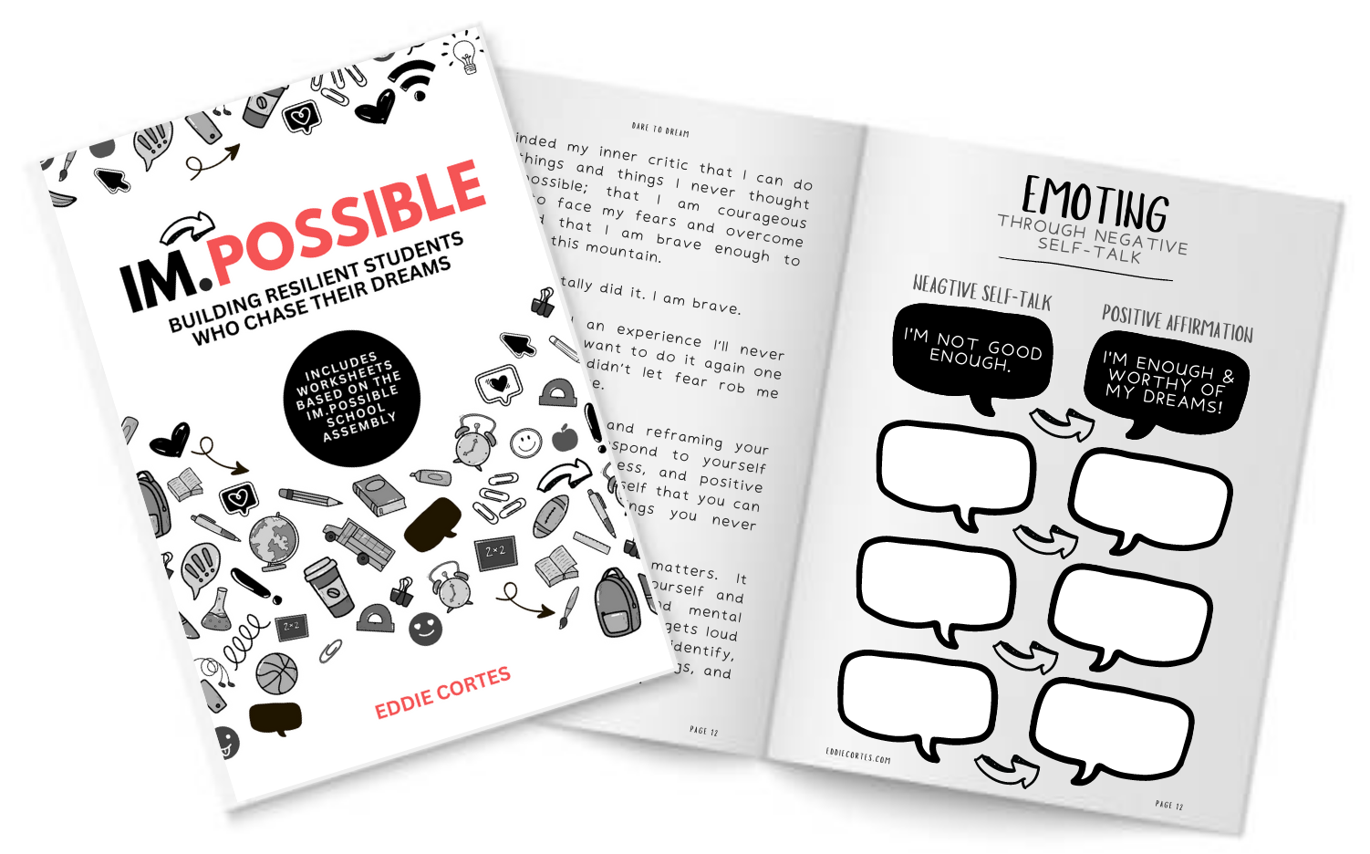 Impossible Book based on Eddie's School Assembly Program on building Resilient Students